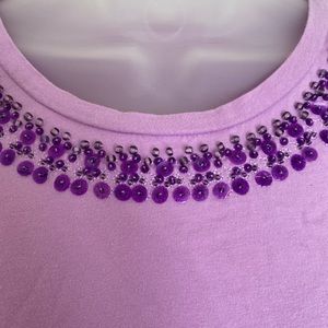 Lavender sequin blouse